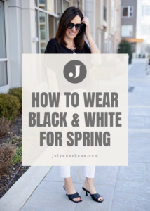 Black & White Date Night Look for Spring