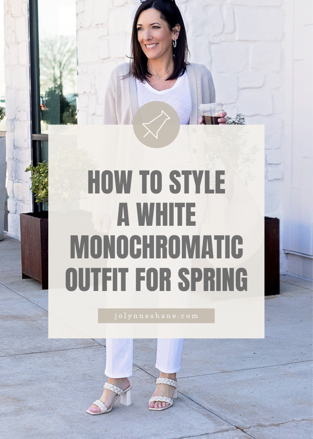 White Monochromatic Outfit for Spring
