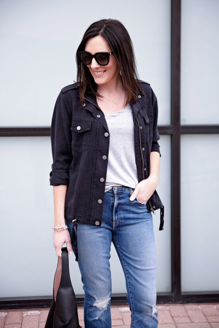 Must-Have Utility Shirt Jacket for Spring | Jo-Lynne Shane
