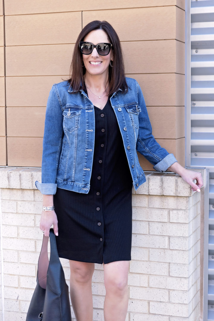 How To Style A Casual Black Dress Outfit for Spring