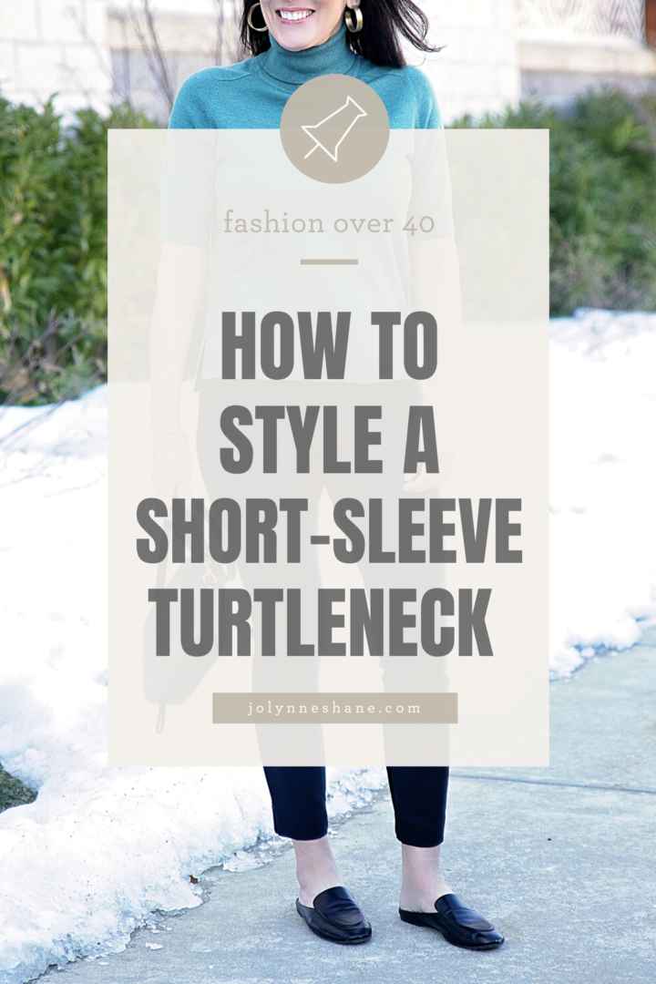 A Spring Work Wear Look with a Turtleneck Tee
