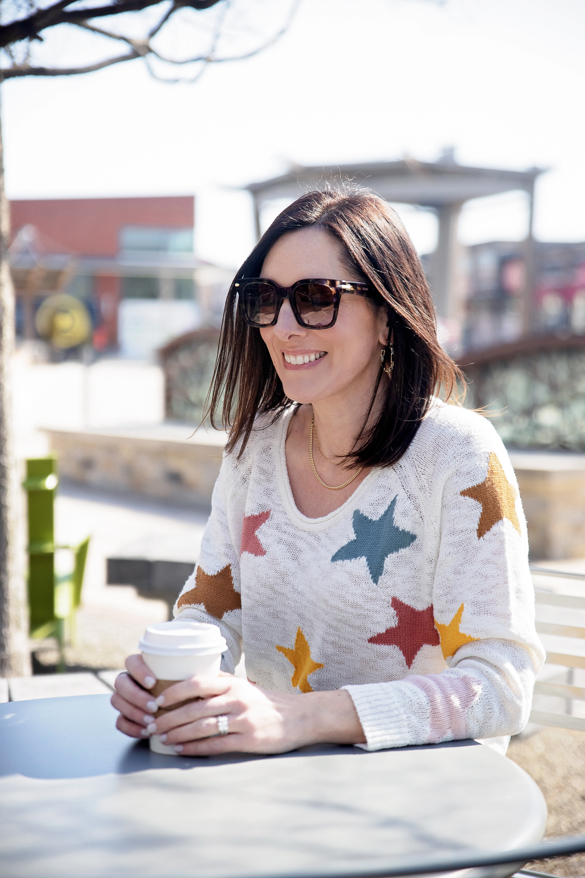 coffee chat star sweater spring trends