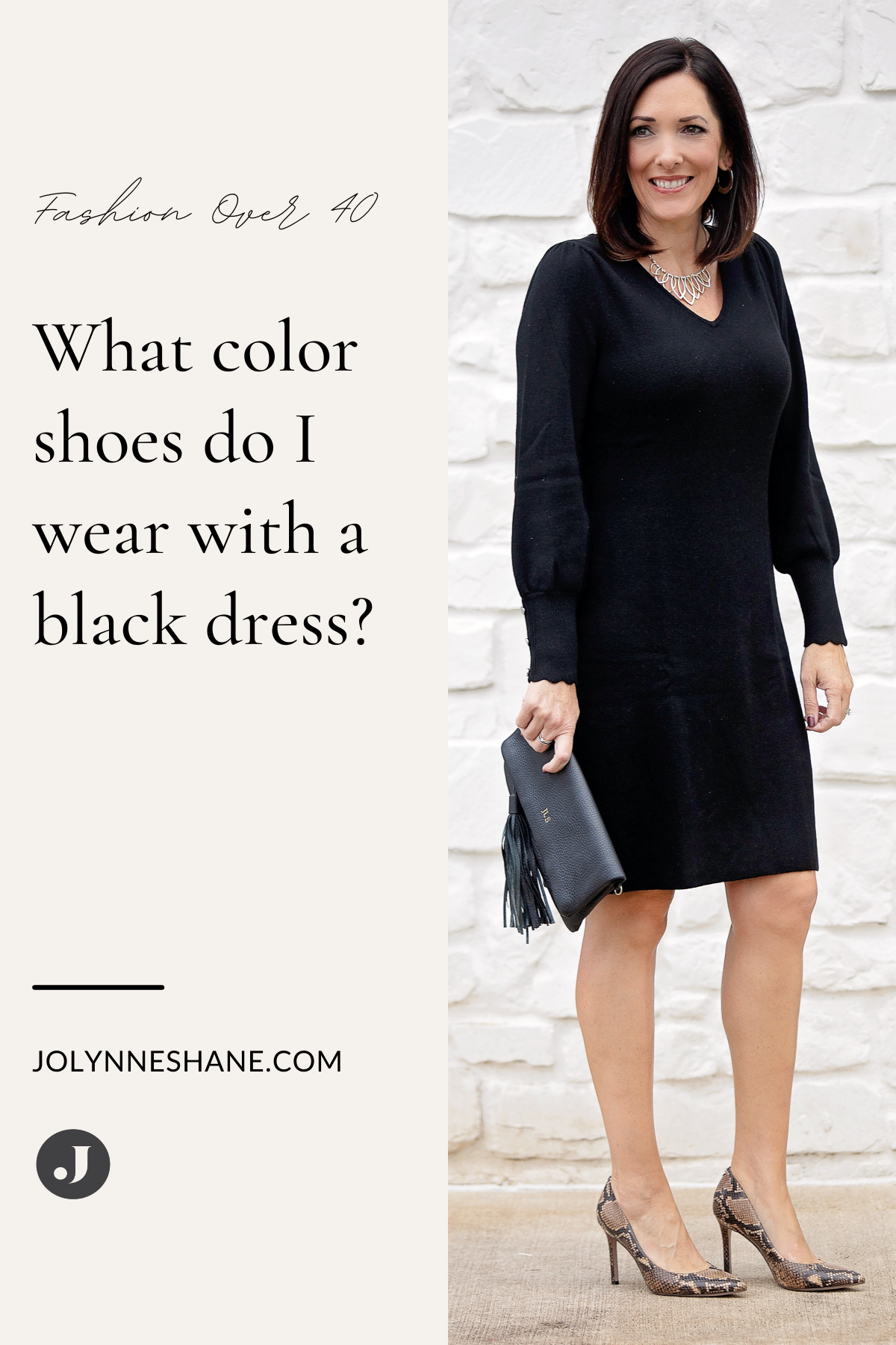 What color shoes do I wear with a black dress 2
