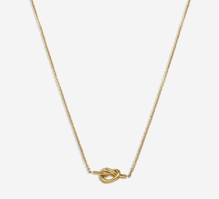 J.Crew Gold Link Knot Layering Necklace NIP $49