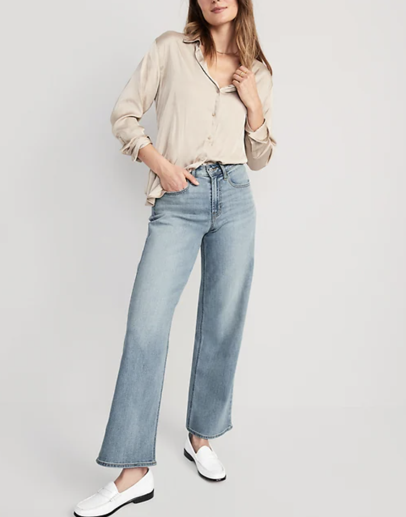 2023 spring trend: wide leg jeans