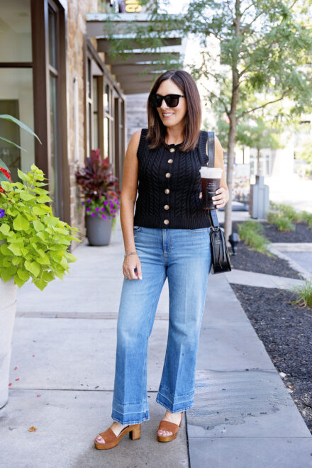 What to Wear with Wide Leg Jeans for Fall 2023