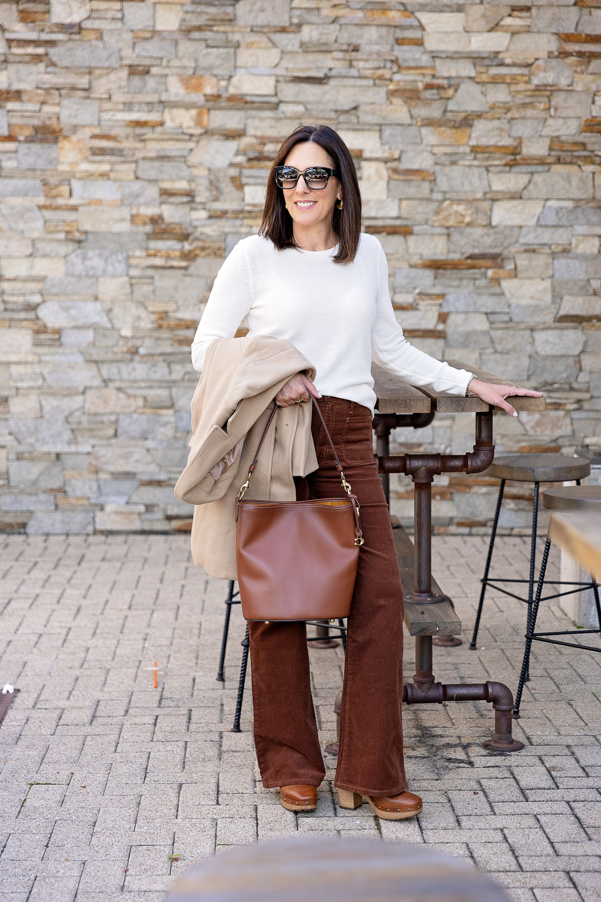Chocolate Brown Outfits  Fall Trend Edit - the gray details