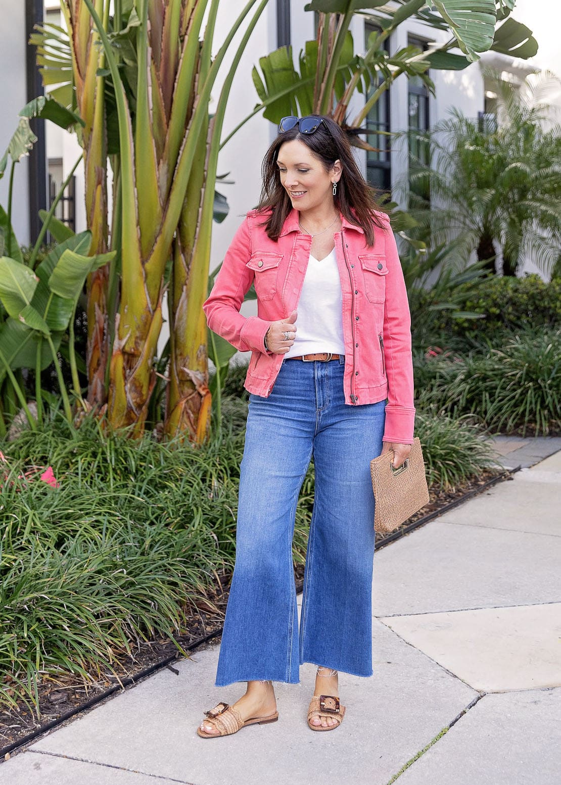 How to Wear Pink Jeans - Straight A Style